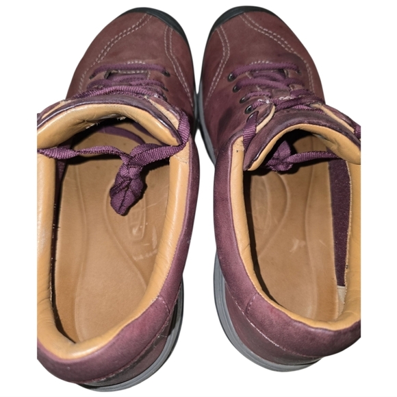 Keen Presidio II Red Leather Lace-up Comfort Sneakers Wide Toebox 9 Women's - Picture 4 of 11